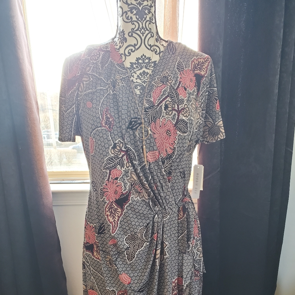 Floral wrap dress